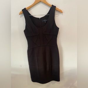 Robert Rodriguez Black Sheath Dress Cocktail Sleeveless Fitted Size Small